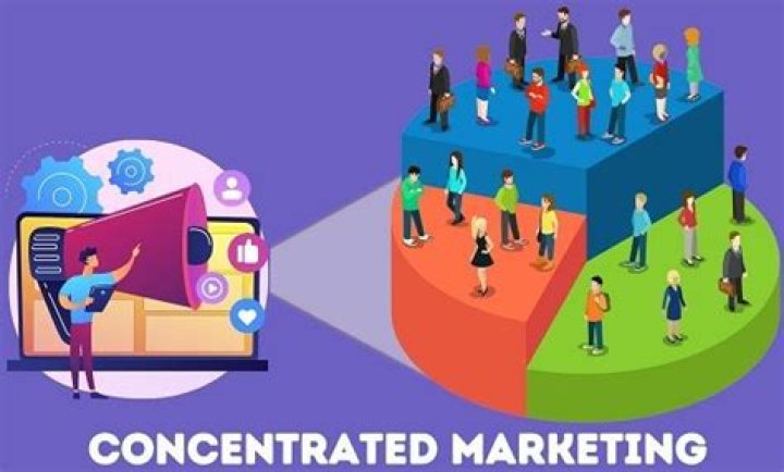 What is the difference between concentrated marketing and differentiated marketing?