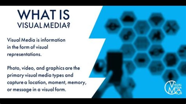 What is the example of visual media?