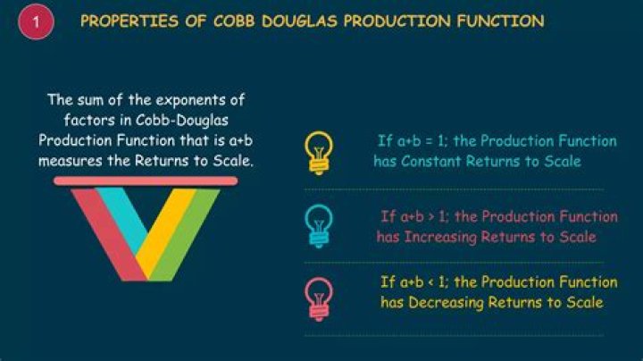 What is the formula for the Cobb-Douglas production function?