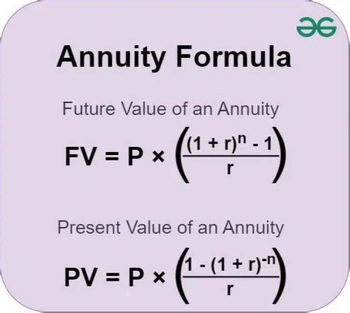 What is the formula in finding the present value of an ordinary?