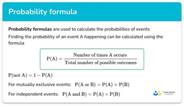 What is the formula of probability?