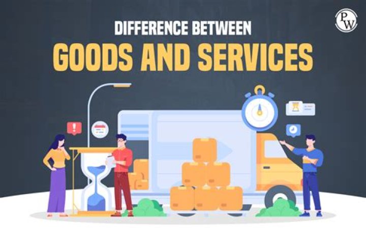 What is the main difference between goods and services?