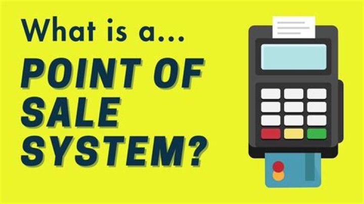 What is the meaning of point of sale system?