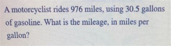 What is the mileage in miles per gallon?