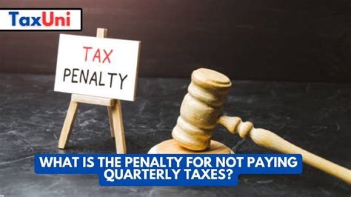 What is the penalty for not paying taxes?