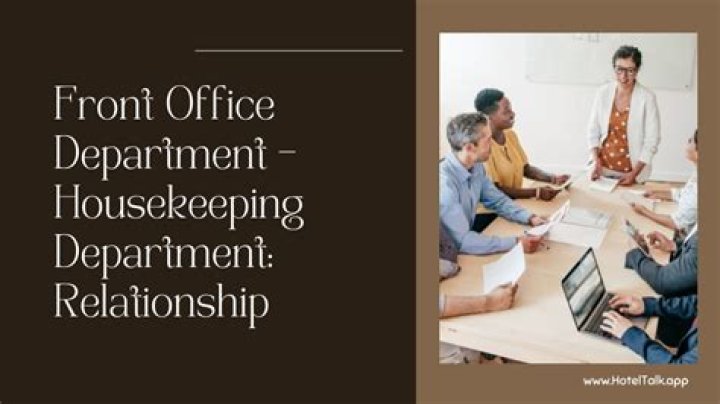 What is the relationship between front office and other department?