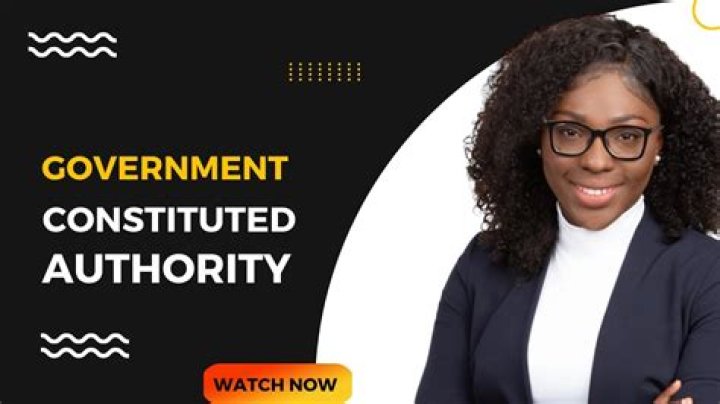 What is the responsibilities of constituted authority?