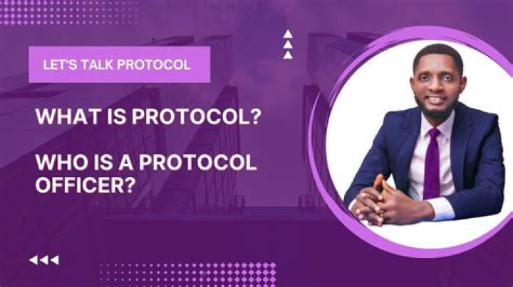 What is the role of protocol officer?