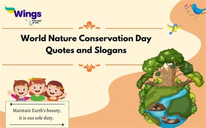 What is the slogan for conservation?