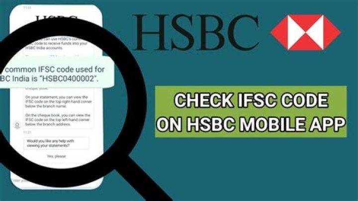 What is the sort code for HSBC Bank?