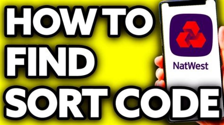 What is the sort code for NatWest Bank?