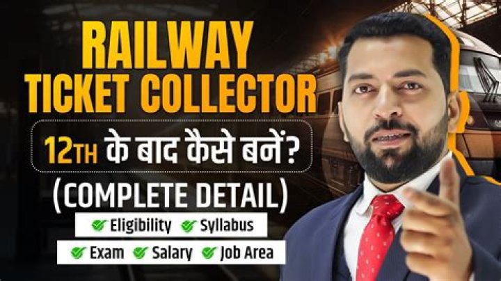What is the starting salary of railway ticket collector?