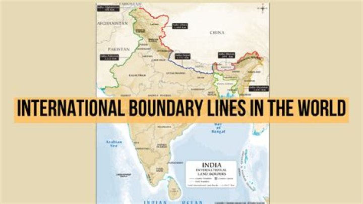 What is the symbol for an international boundary?