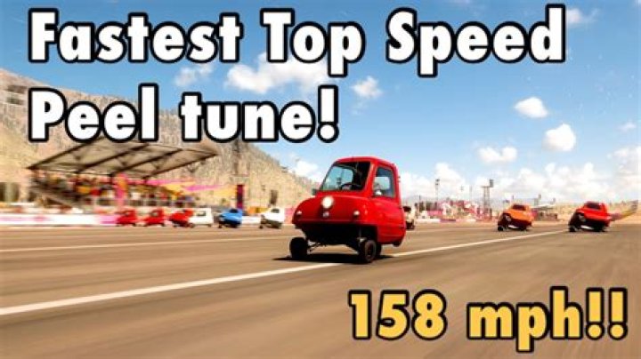 What is the top speed of a Peel P50?