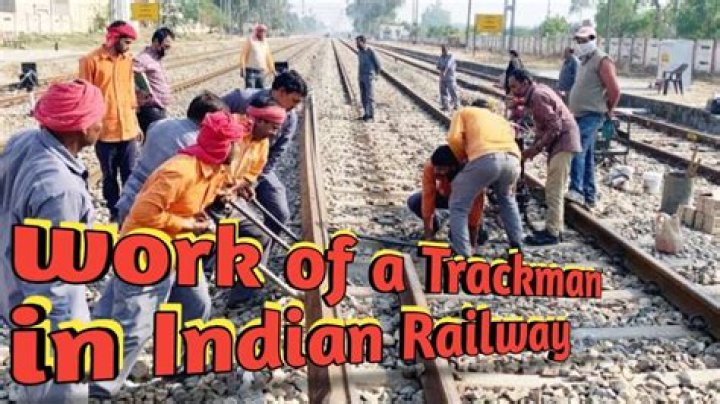What is the work of Trackman in railway?