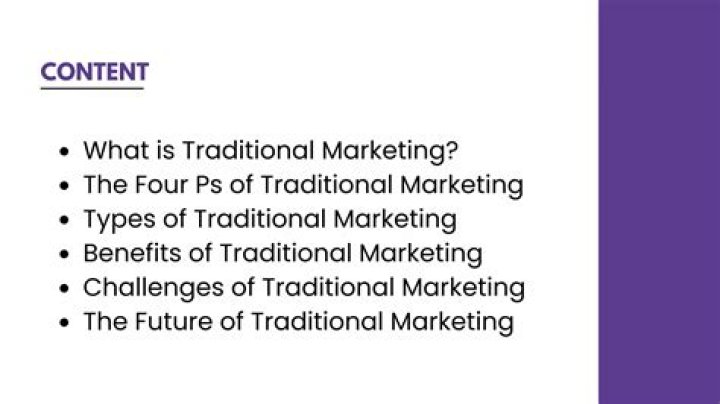 What is traditional marketing concept?