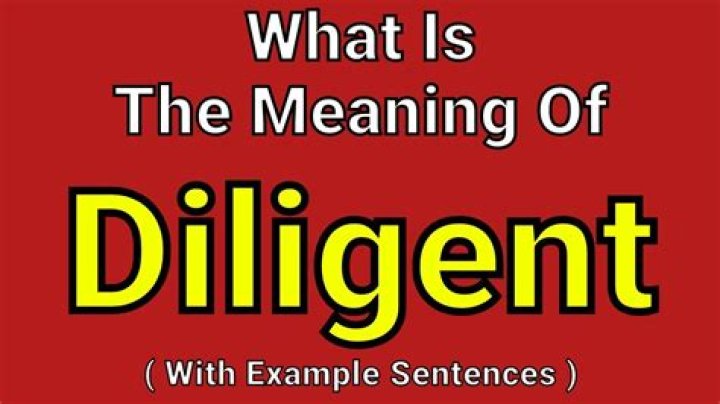 What it means to be diligent?