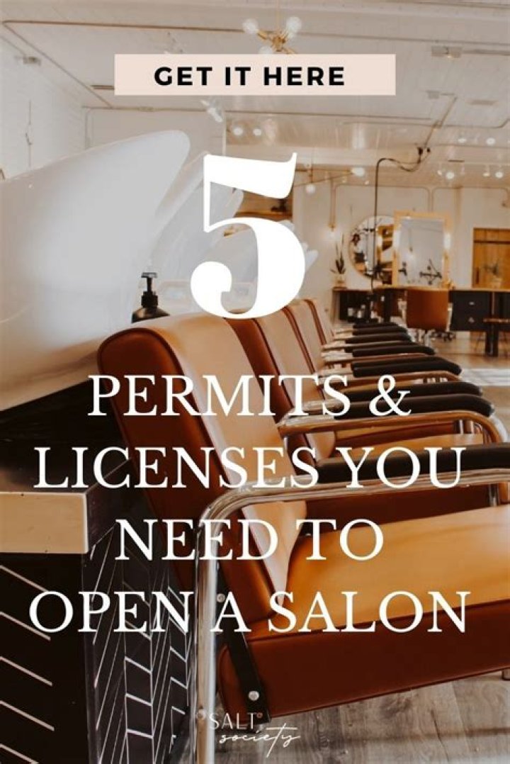 What permits do you need to open a salon?