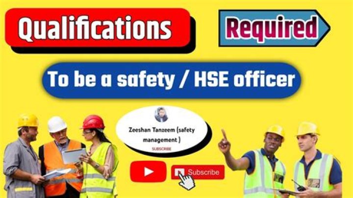 What qualifications do you need to be a health and safety officer in South Africa?