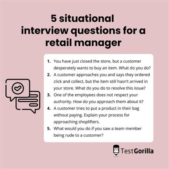 What questions do they ask in retail?
