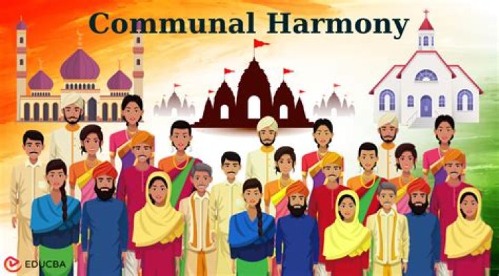 What role does a school play in maintaining communal harmony?