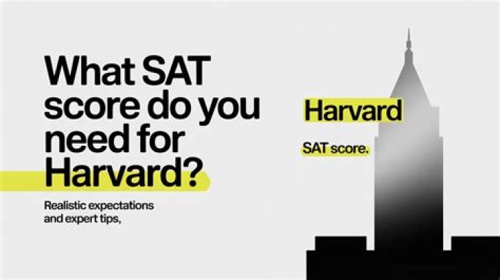 What SAT score do you need for Harvard?