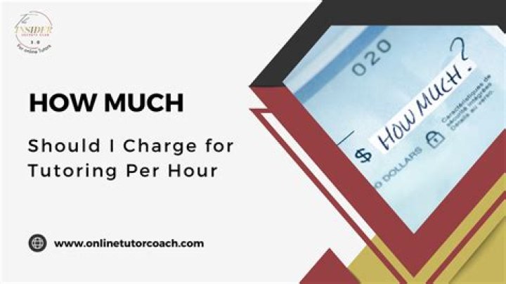 What should I charge for tutoring math?