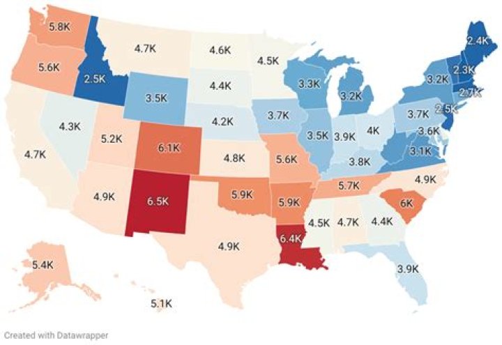 What state has the highest dropout rate?
