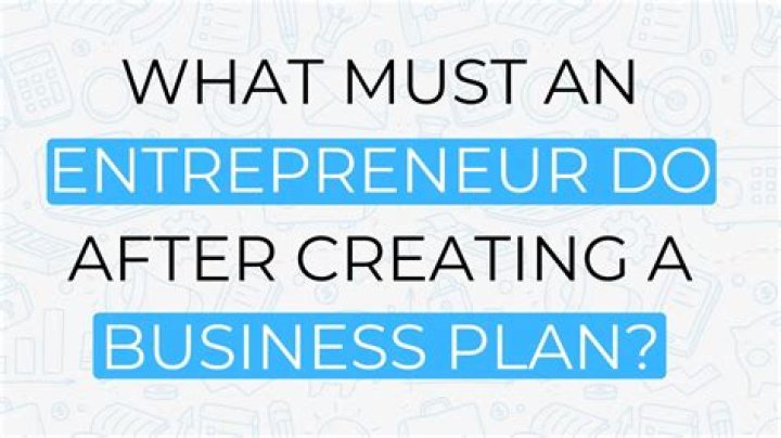 What three things must an entrepreneur do?