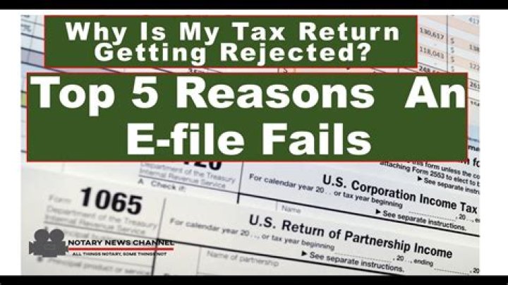 What to do if your federal tax return is rejected?