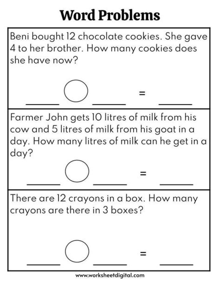 What type of math is word problems?