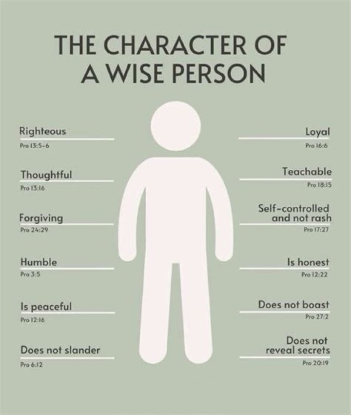 What type of person is taken as a wise person?