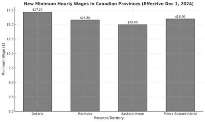 What was minimum wage 2010 Canada?