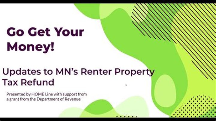 When can I expect my renters rebate MN 2020?