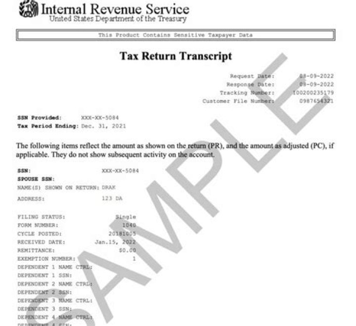 When do I get my tax return transcript?