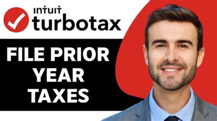 When do I need to use TurboTax prior year?