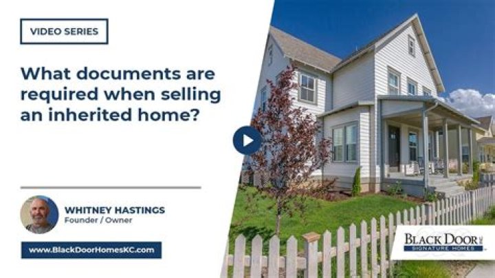 When do you report the sale of an inherited home?