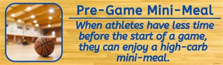 When should a pregame meal be eaten?
