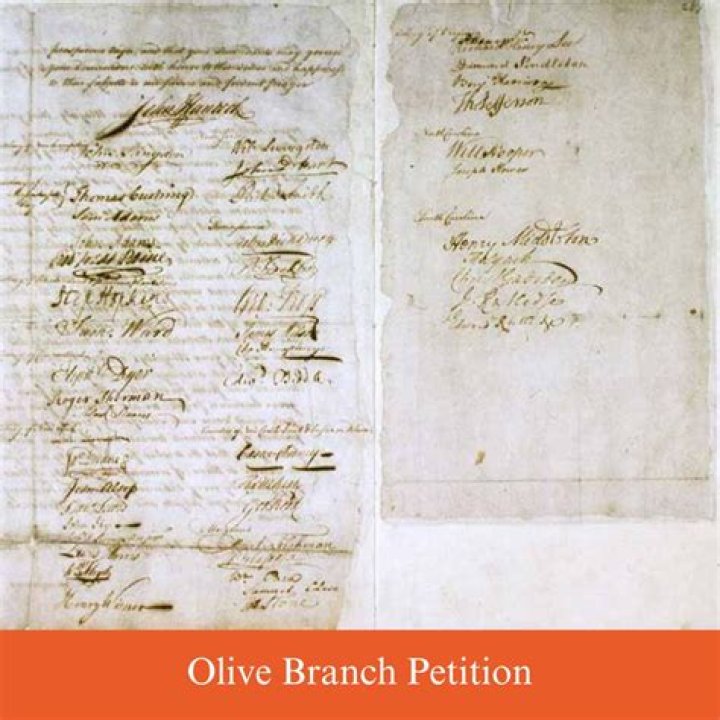 When was the Olive Branch Petition created?