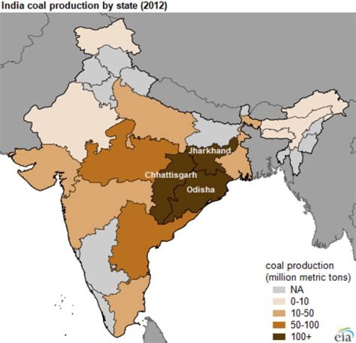 Where are coal and petroleum found in India?