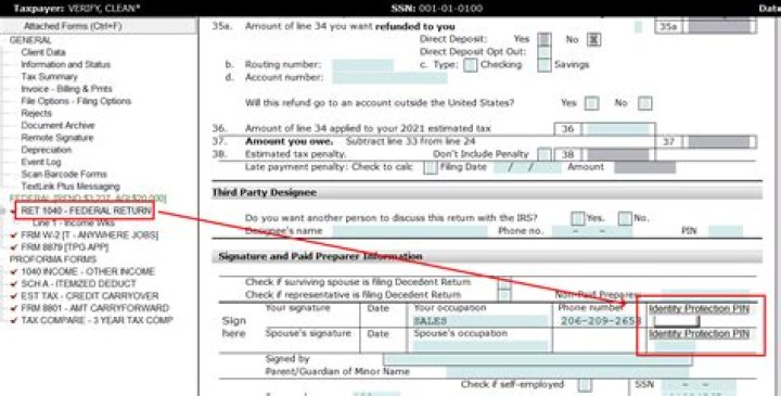 Where can I find my PIN on my tax return?