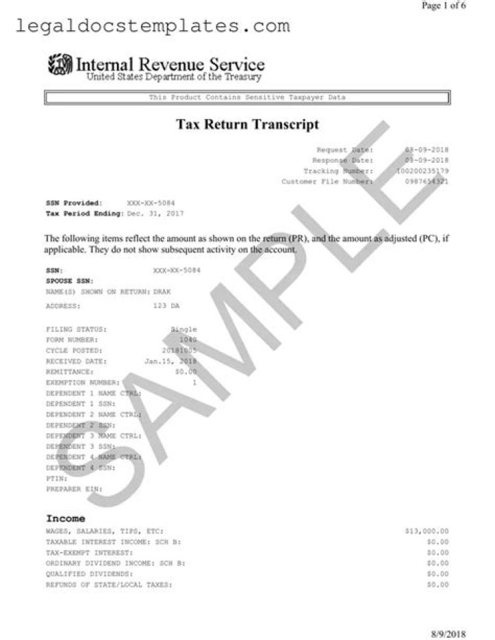 Where can I get a transcript for my tax return?