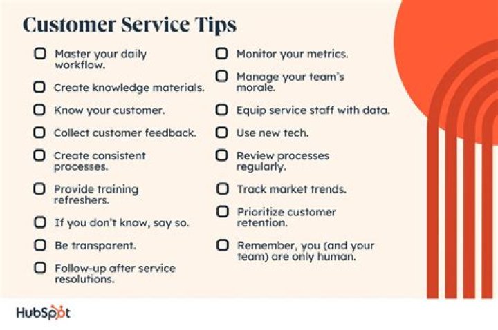 Which are good tips for customer service?