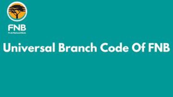 Which is the Universal branch code for FNB?
