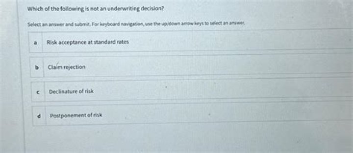 Which of the following is not an underwriting decision?