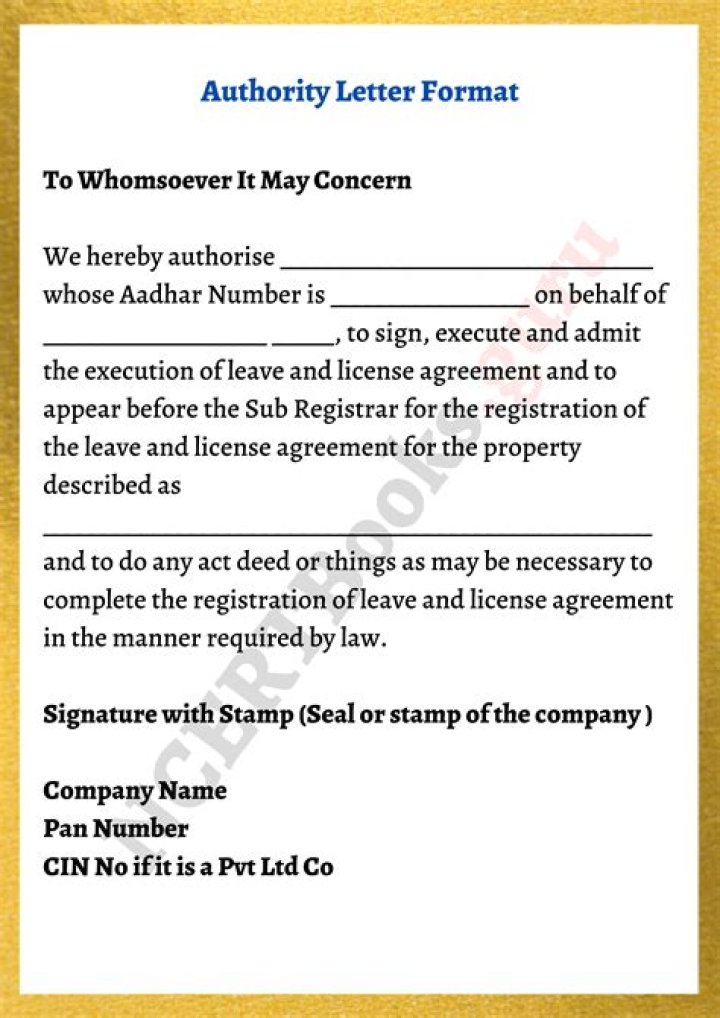 Who can be Authorised signatory in income tax?