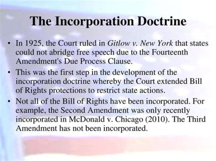Who created the incorporation doctrine?