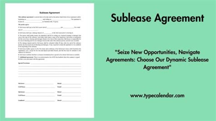 Who is liable in a sublease?