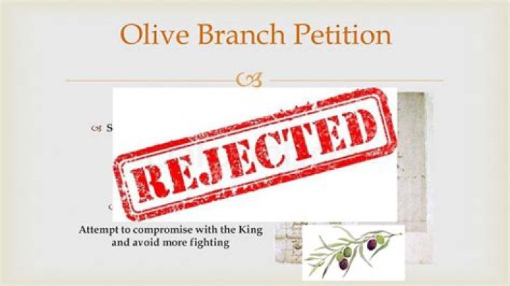 Who refused to receive the Olive Branch Petition?