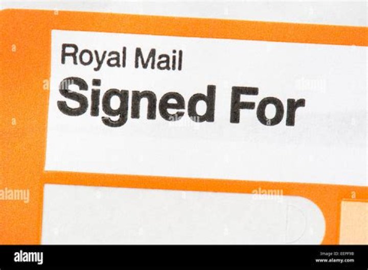 Who sends Royal Mail signed for letters?